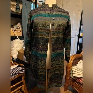 Multicolor Tapestry Long Blazer by Chico’s